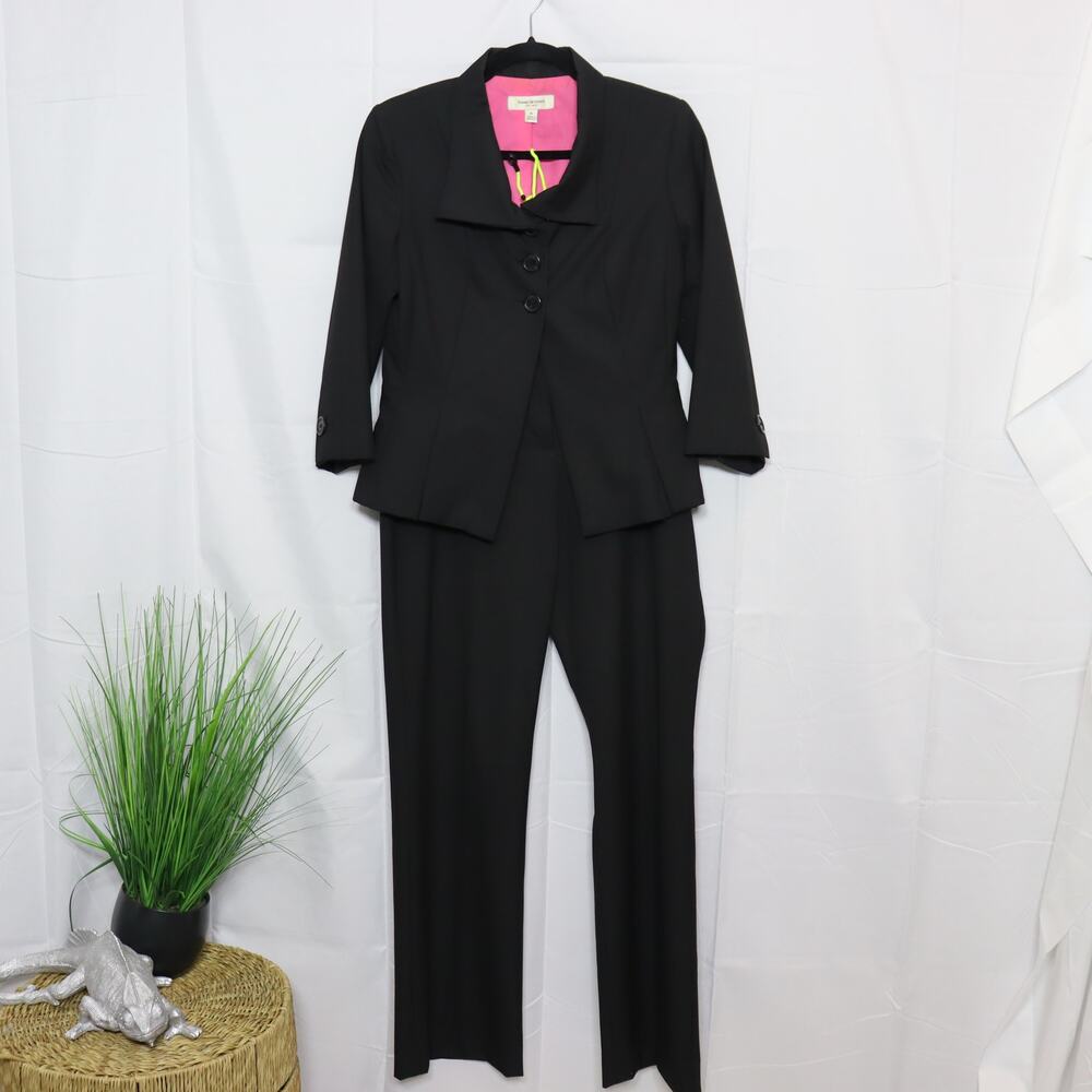 Isaac Mizrahi for Target‎ Black Tailored Suit Jacket & Pants Set Size 6